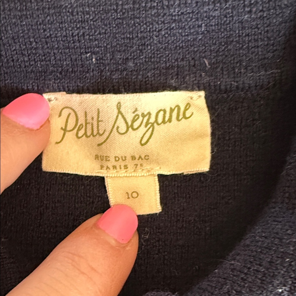 Kids Navy Blue Button-Front Jacket - Picture 2 of 3